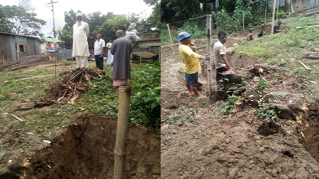 আইনশৃঙ্খলা বাহিনীর নির্দেশ অমান্য করে দালান নির্মাণ
