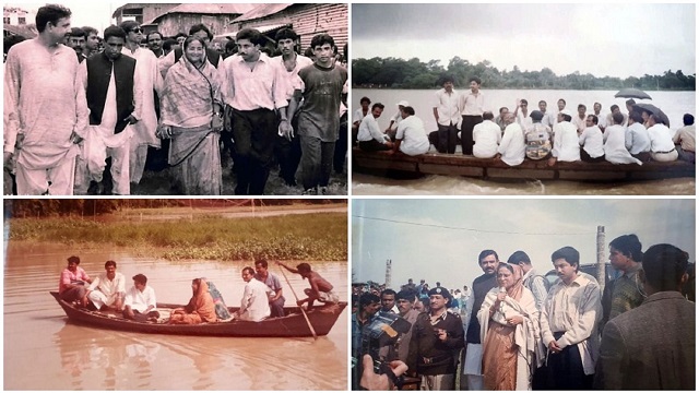 দুষ্প্রাপ্য ছবিতে শিবচরে প্রধানমন্ত্রী শেখ হাসিনা