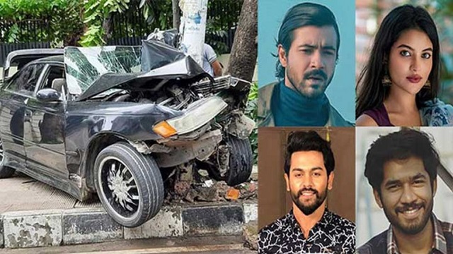 সড়ক দুর্ঘটনায় তিন তারকাসহ আহত ৫ জন 