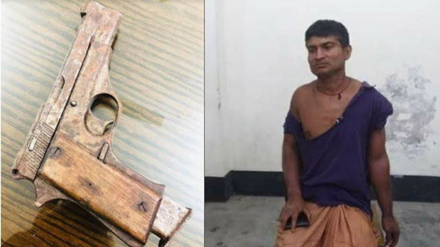 সাভারের ধামরাইয়ে বিদেশি পিস্তলসহ আটক ১