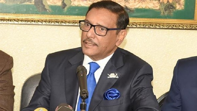 জনসমর্থন আদায়ে ব্যর্থ বিএনপি : ওবায়দুল কাদের