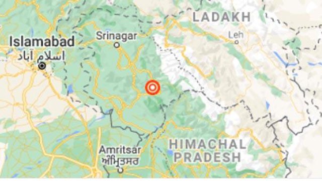 ভারতের জম্মু-কাশ্মীরে ভূমিকম্প