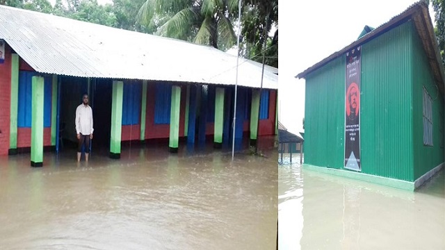 কুষ্টিয়ার দৌলতপুরে চরাঞ্চলের প্লাবিত ২৫ শিক্ষাপ্রতিষ্ঠান
