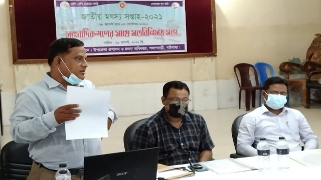 পলাশবাড়ীতে সাংবাদিকদের সাথে মতবিনিময়