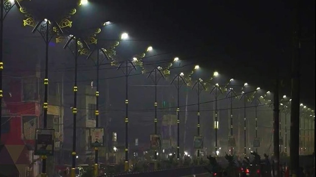 সড়কবাতিতে আলোকোজ্জ্বল রাজশাহী