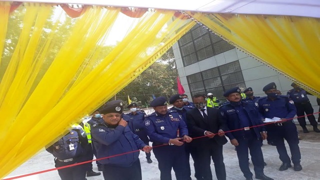 সৈয়দপুরে রেলওয়ে পুলিশের নতুন ব্যারাক হাউস উদ্বোধন