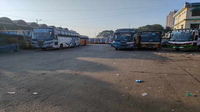 গাবতলীর  দূরপাল্লার বাস বন্ধ!