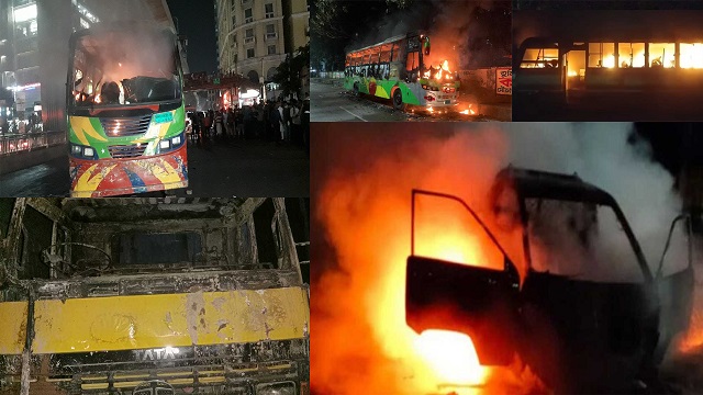 চলছে চতুর্থ দফায় ৪৮ ঘণ্টার অবরোধ