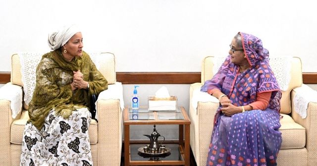 প্রধানমন্ত্রীর সাথে  জাতিসংঘ উপমহাসচিবের সাক্ষাৎ
