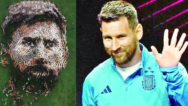 ৮০৭ ছাগল দিয়ে জানানো হলো মেসিকে সম্মাননা
