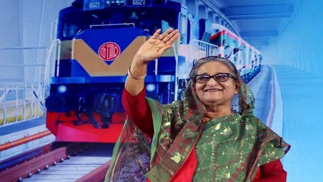 পদ্মা সেতু দিয়ে রেল চলাচল উদ্বোধন করলেন প্রধানমন্ত্রী