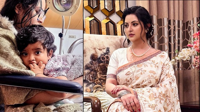 সন্তানের চিকিৎসার জন্য ভারতে পাড়ি জমালেন পরীমনি