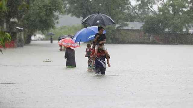 ১৫৫ মিলিমিটার বৃষ্টিপাতের রেকর্ড তেঁতুলিয়ায়