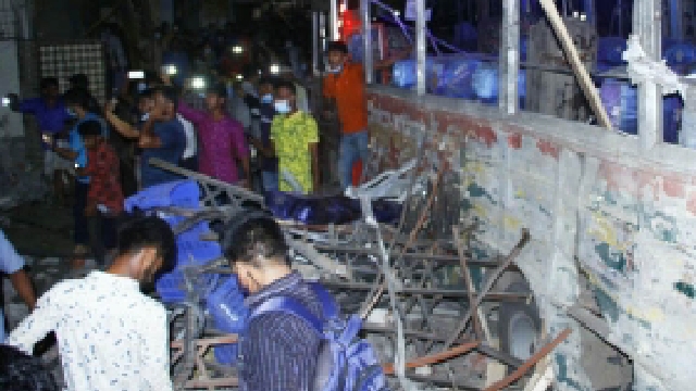 মগবাজারে ভয়াবহ বিস্ফোরণ