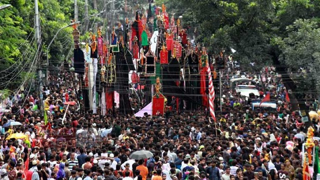 আশুরায় নিষিদ্ধ তাজিয়া মিছিল