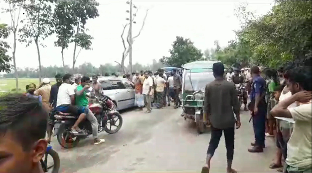প্রাইভেটকার-মোটরসাইকেল সংঘর্ষ, নিহত ২
