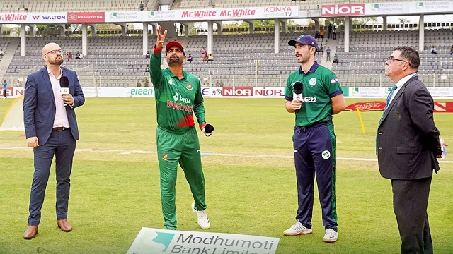 প্রথম ওয়ানডেতে টস হেরে ব্যাটিংয়ে বাংলাদেশ