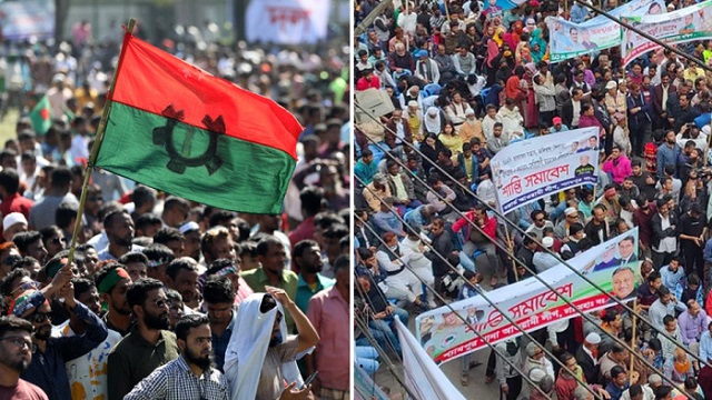  আওয়ামী লীগের শান্তি সমাবেশ, বিএনপির কালো পতাকা মিছিল আজ