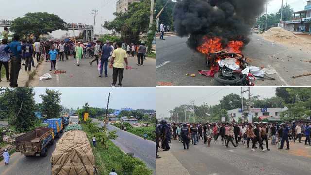 আ.লীগের দুই গ্রুপের সংঘর্ষ, ঢাকা-চট্টগ্রাম মহাসড়কে যান চলাচল বন্ধ