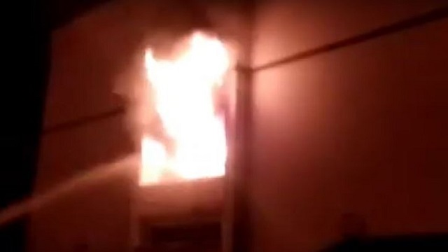 কিশোরগঞ্জে এলজিইডি ভবনে আগুন