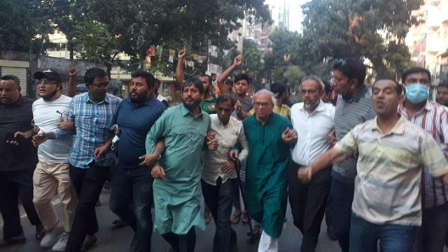রিজভীর নেতৃত্বে উত্তরায় মিছিল!