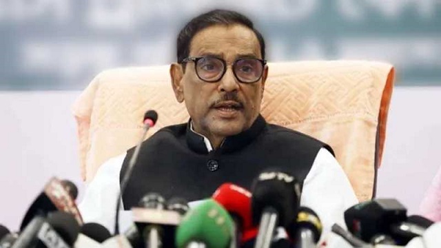 কথার বোমায় সরকারকে উৎখাত করা যাবে না: ওবায়দুল কাদের 