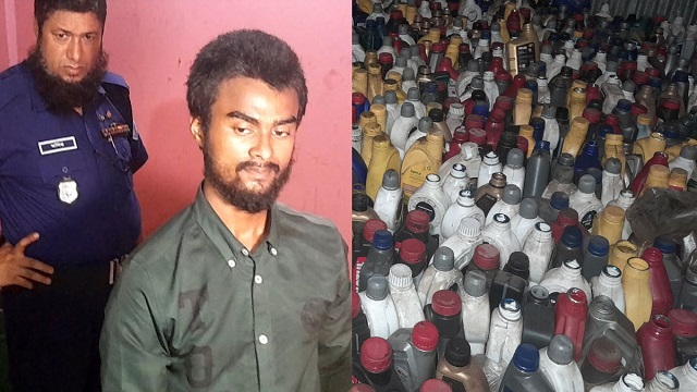 লক্ষ্মীপুরে মবিলের ভেজাল কারখানায় অভিযান, ব্যবসায়ী আটক