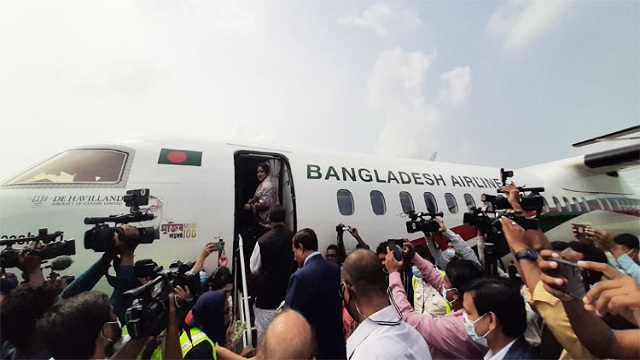 সৈয়দপুর-কক্সবাজার রুটে বিমানের ফ্লাইট উদ্বোধন
