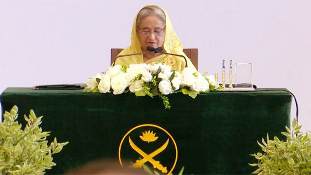  সেনাবাহিনীকে দেশের সুরক্ষা নিশ্চিত করতে হবে: বললেন প্রধানমন্ত্রী