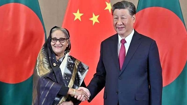 শেখ হাসিনা-শি জিনপিং দ্বিপক্ষীয় বৈঠক