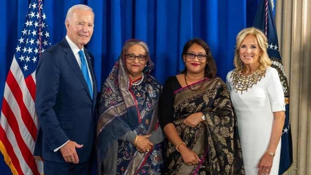  জো বাইডেনের সংবর্ধনা অনুষ্ঠানে যোগ দিলেন প্রধানমন্ত্রী, অত:পর যা হলো...