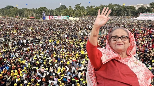 রাজধানীতে আওয়ামী লীগের নির্বাচনী জনসভা বিকেলে