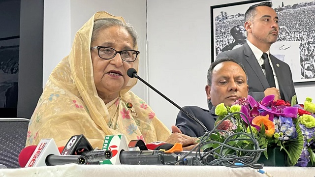 ভয় নেই, বাইরে থেকে ষড়যন্ত্র হলে বাংলাদেশও স্যাংশন দেবে : নিউইয়র্কে দাঁড়িয়ে প্রধানমন্ত্রীর হুঁশিয়ারি...