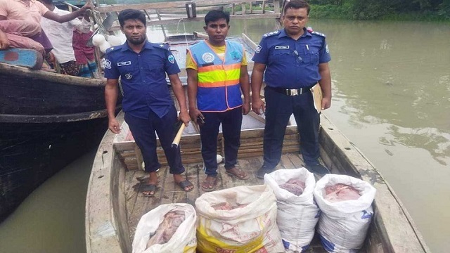 বরগুনায় ৪ মণ হরিণের মাংসসহ ট্রলার জব্দ