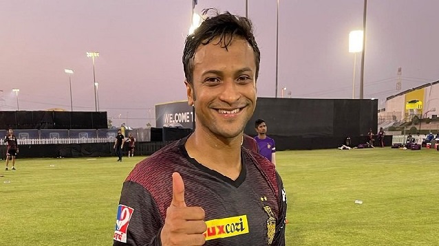 কেকেআরে প্রথম দিনের অনুশীলনে সাকিব