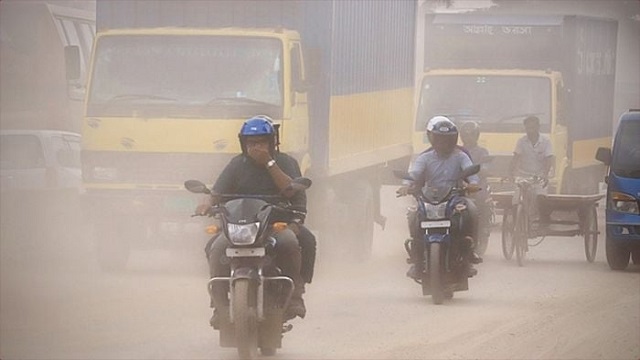 বায়ুদূষণে টানা ৫ দিন ধরে শীর্ষে ঢাকা
