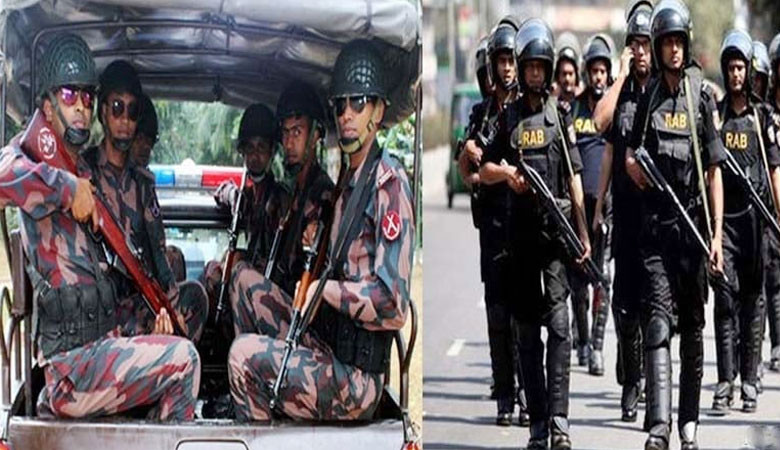 সারা দেশে র‍্যাব-বিজিবি মোতায়েন