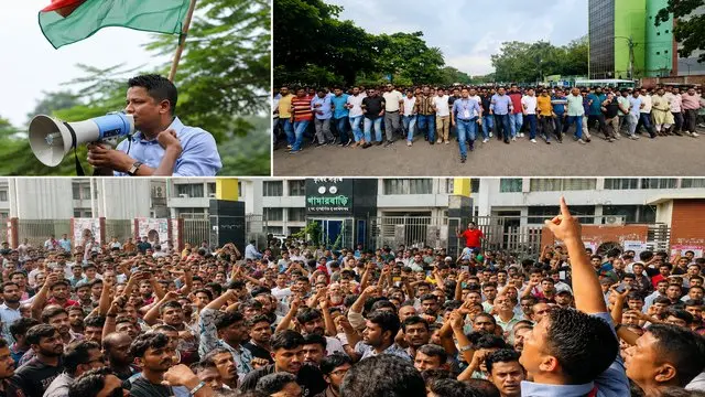 প্রধানমন্ত্রী তারেক রহমানকে শুভেচ্ছা ও অভিনন্দন জানিয়ে যুবদল নেতা রাজের বিশাল শোভাযাত্রা