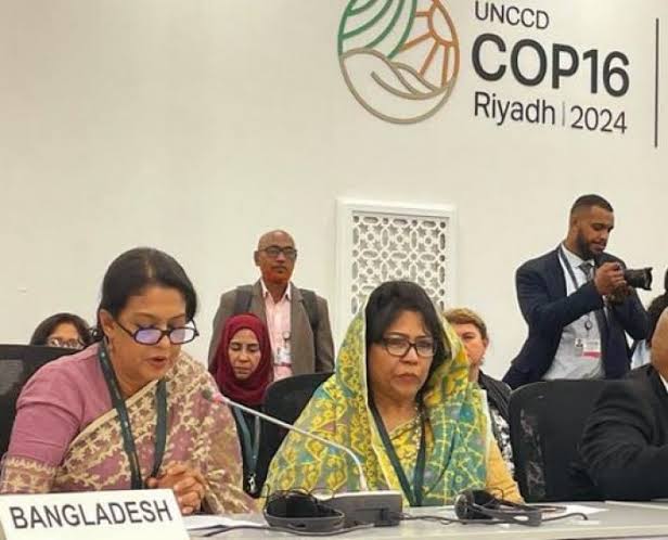 Bangladesh calls for legal recognition of people's right to water, land, food at UNCCD COP16