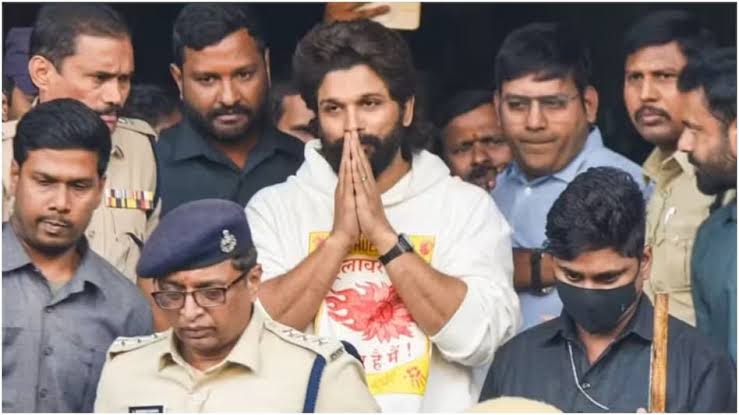 Allu Arjun freed on bail after spending night in jail