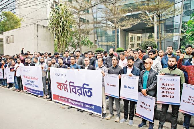 Novartis employees protest over compensation package amid exit plans