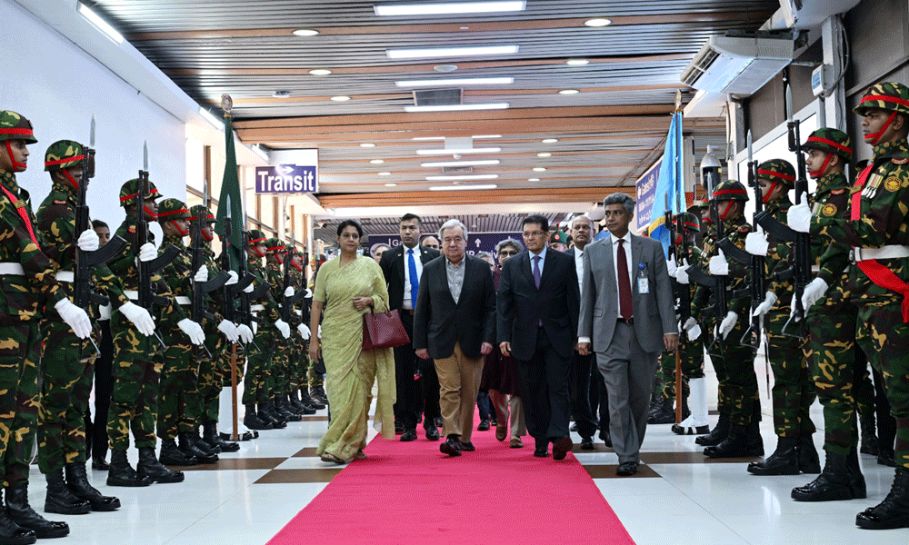 UN chief Guterres leaves Dhaka