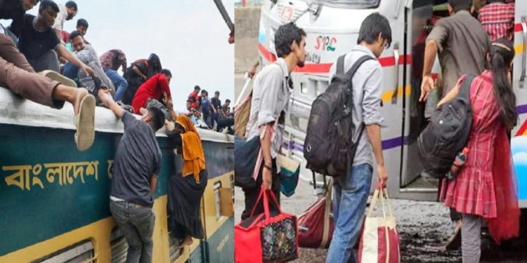 ঈদে প্রায় পৌনে ২ কোটি মানুষ  সড়কপথে ঢাকা ছাড়বে 