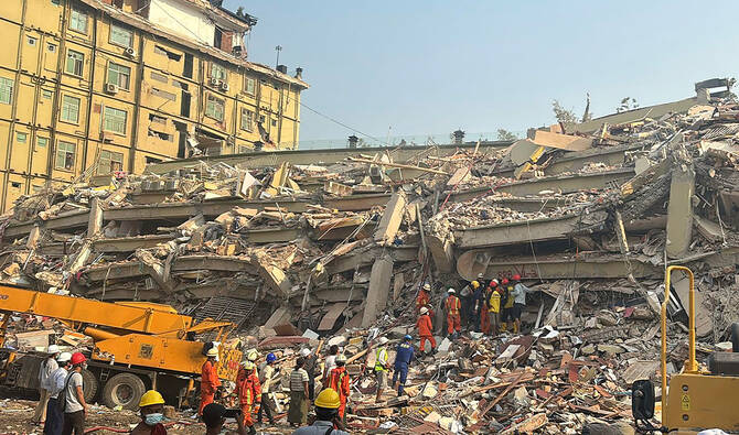 Myanmar quake death toll reaches 1,700