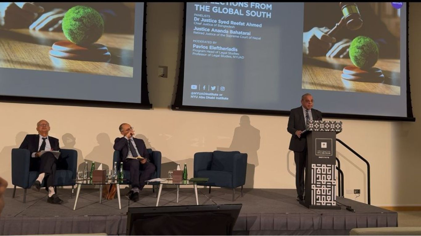CJ underscores climate justice imperatives at NYU Abu Dhabi