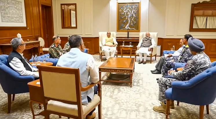 Modi chairs high-level meet with top Defence officials