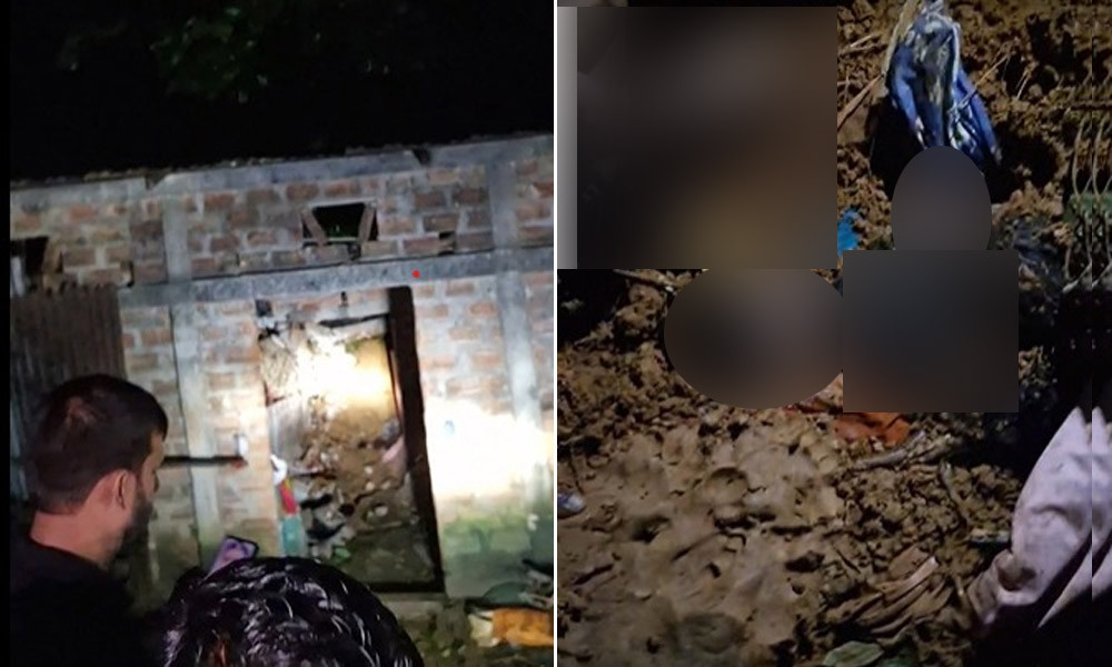 Four of a family buried in landslide in Sylhet