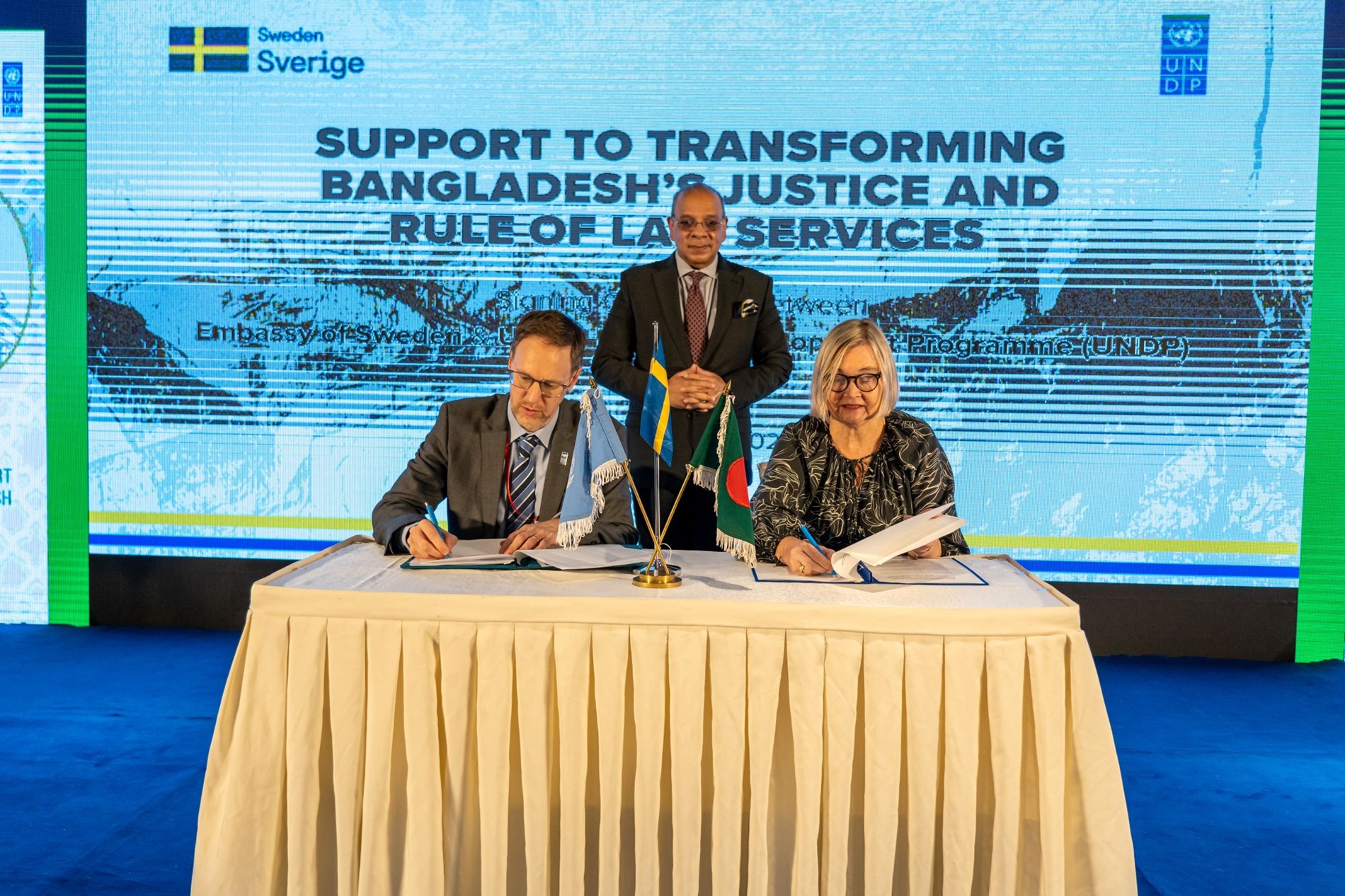 Sweden and UNDP sign agreement to support people-centred justice reforms in BD