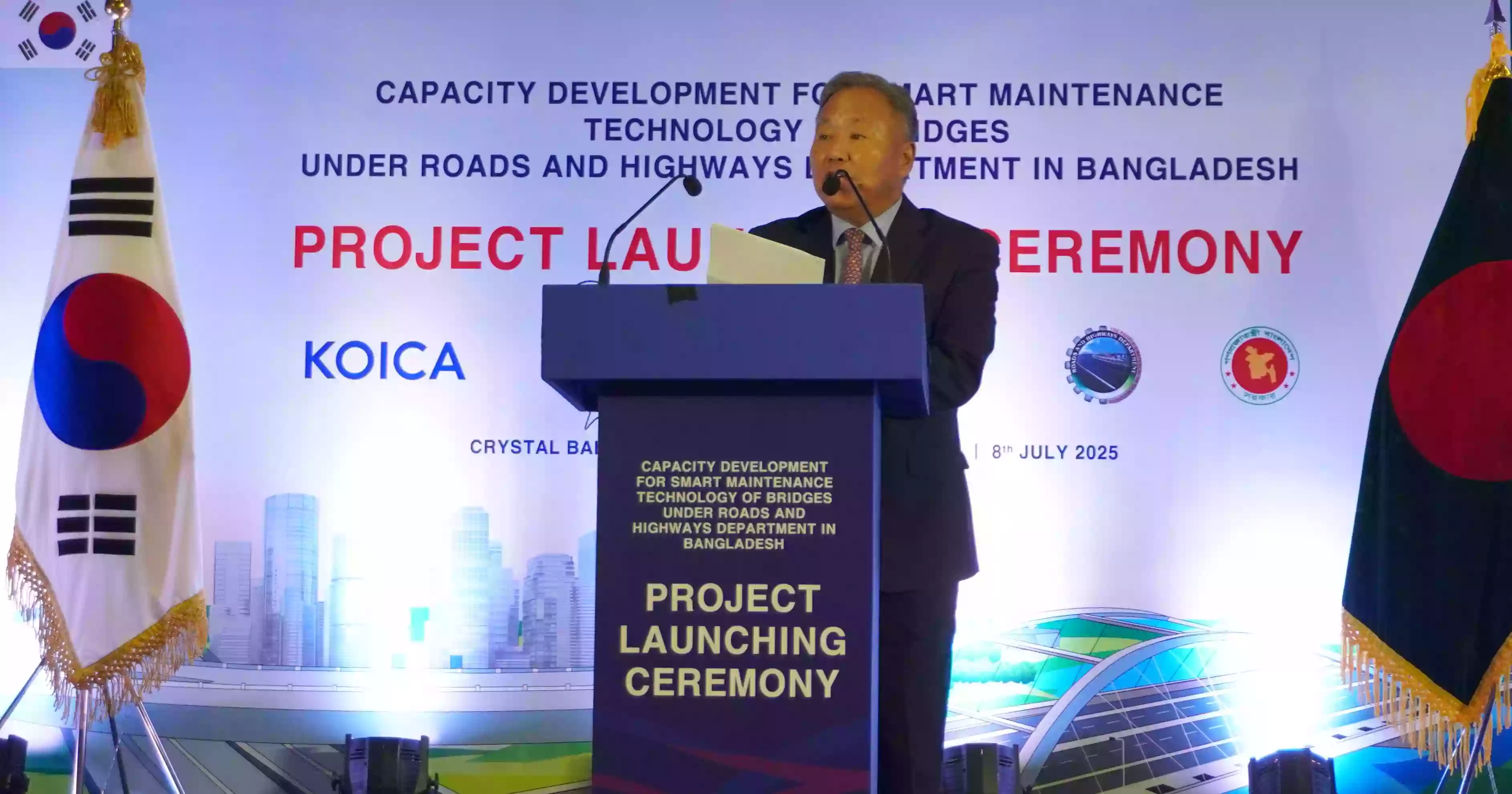 KOICA, RHD launch smart maintenance technologies for bridges in BD