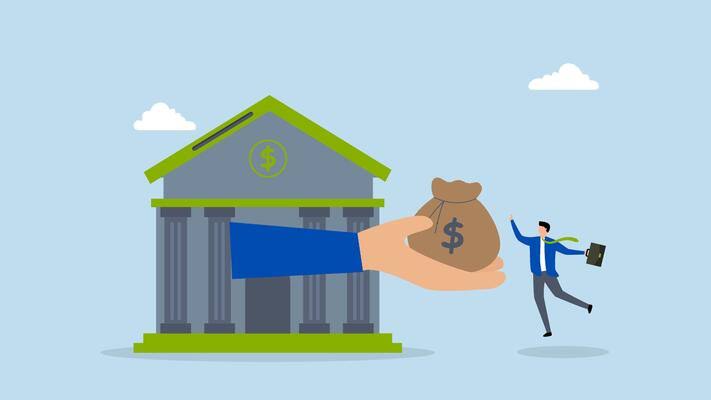 Bank loans flowing into government bonds